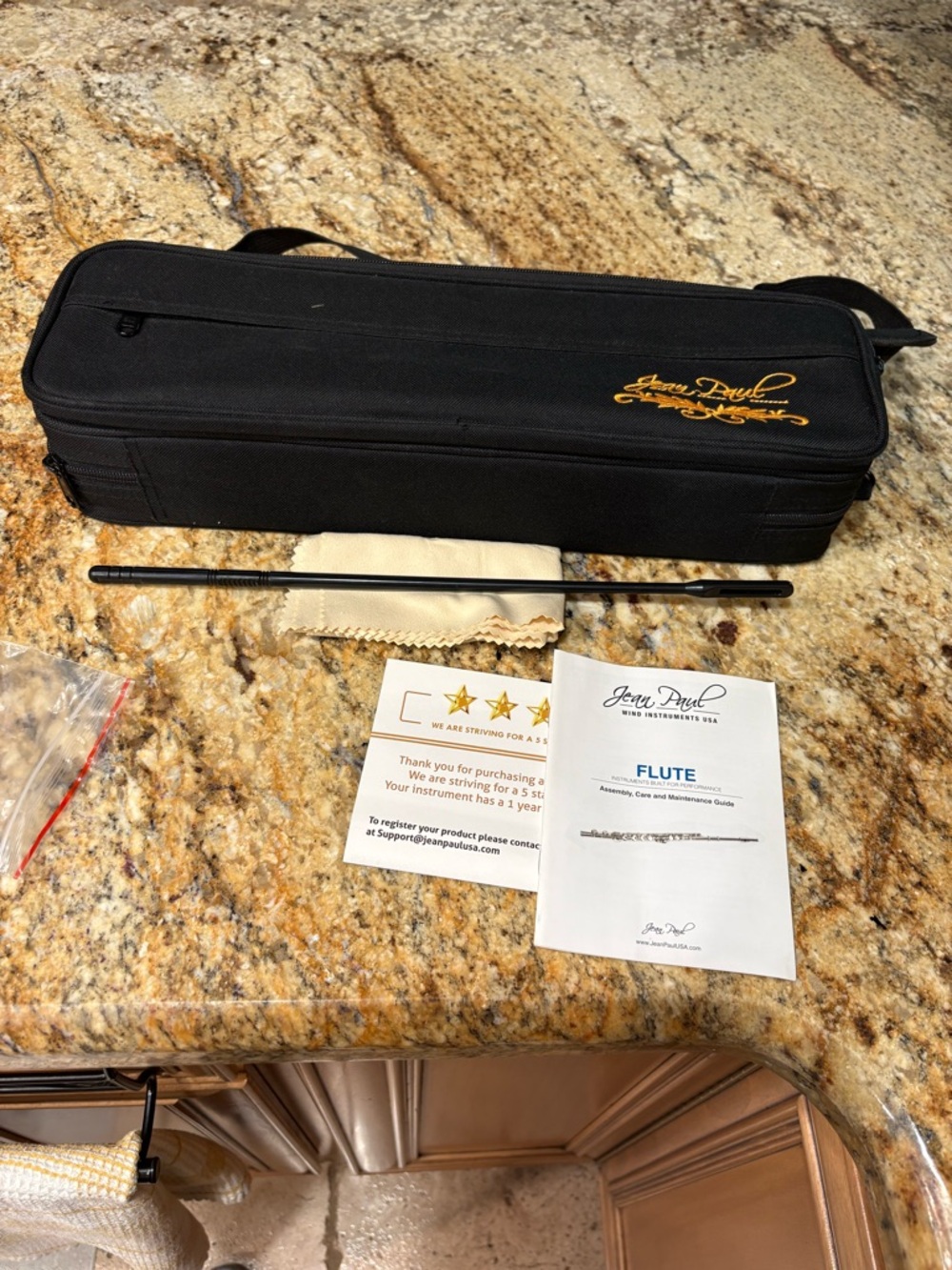 Jean Paul Flute with Case and accessories